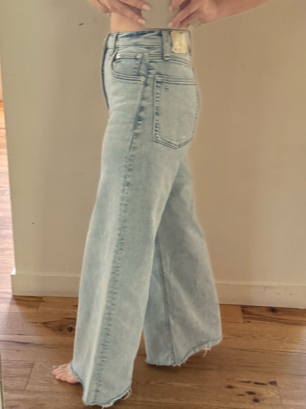 rag & bone Sofie high rise ultra wide ankle